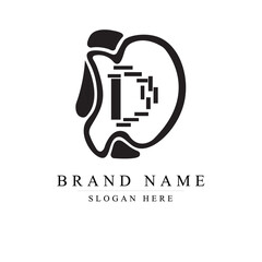 Letter DD logotype monoline Technology, digital, electronics, chip, connection concept, DD Modern Logo Technology for Business, DD Logotypes of Digital combining with circuit 