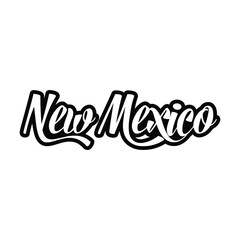 New Mexico text effect vector. Editable college t-shirt design printable text effect vector	