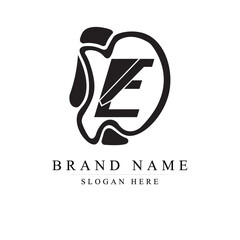 Monogram logo design initial letter ed for business or personal with creative concept Premium  DE Vector logo	
