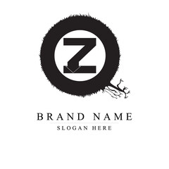 Initial letter QZ gaming esports style logo template, Elegant	
