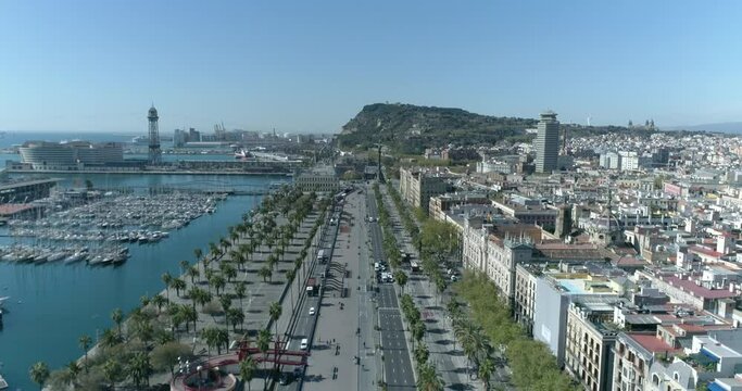 Barcelona desde el aire, Passeig de Colom (D-Log)