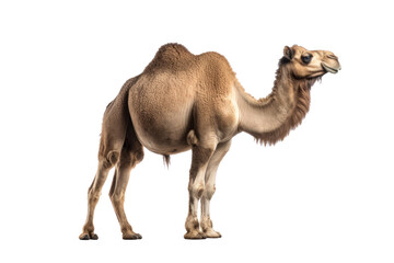 A camel going through isolated on a transparent background.