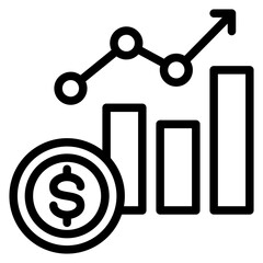 Revenue Outline Icon