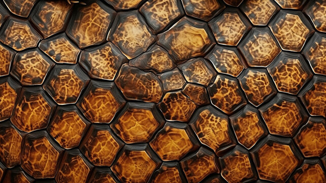 realistic turtle shell vintage pattern background