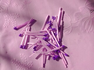 Matchsticks on the table