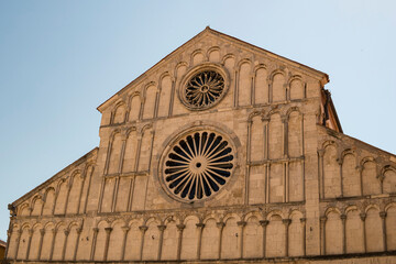 Front of Cathedral of St. Anastasia in Zadar