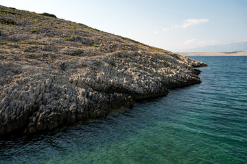 Hilly dalmatian coast of the Adriatic Sea