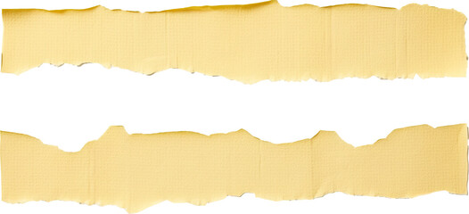 Torn paper isolated on transparent background. PNG