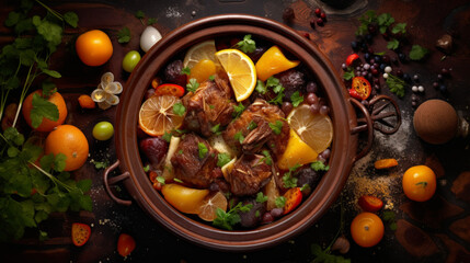Rich and flavorful lamb tagine, a hearty main dish for Ramadan celebrations