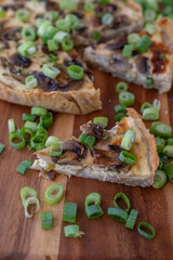Traditional vegetable quiche 