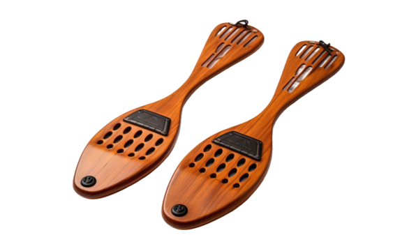 Swimmer Strength and Technique with a Well Paired Swim Hand Paddles Set on a White or Clear Surface PNG Transparent Background.