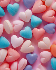 Fototapeta premium heart shaped candies