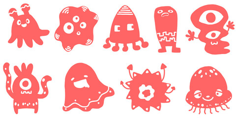 set of monsters © 皐月 鈴村