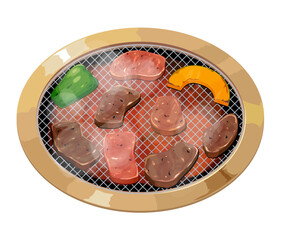 焼肉のイラスト