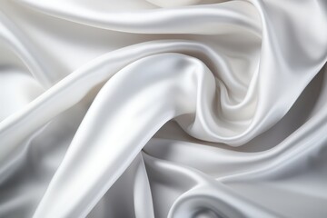Obraz premium white satin fabric texture