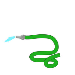 Illustration of a Water Hose That Flower Water 