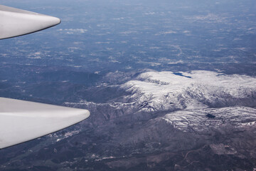 Blick aus dem Flugzeug