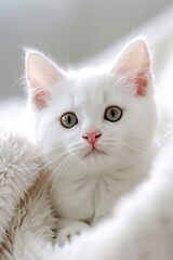 cute white cat