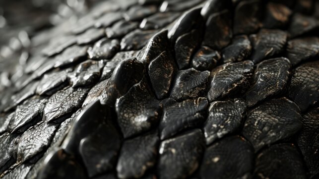 Close-up view of scales of a dragon.