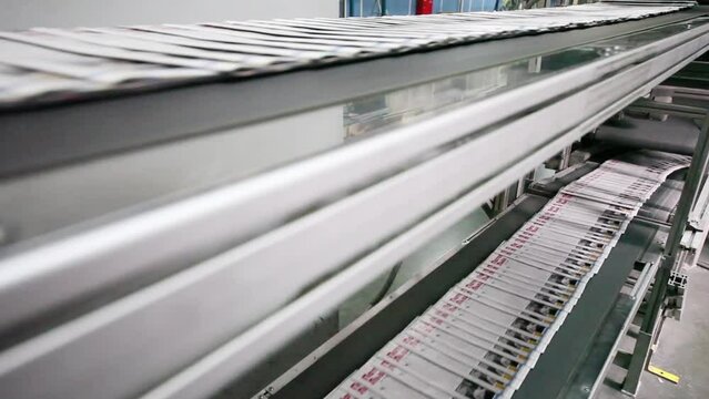 Conveyor with magazines in Polygraphic complex Pushkinskaya Square