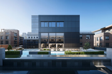 Obraz premium Progressive Perspectives in Building Design. generative AI.