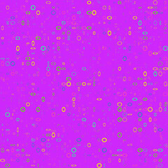 Seamless background from multi-colored rings on a purple background.