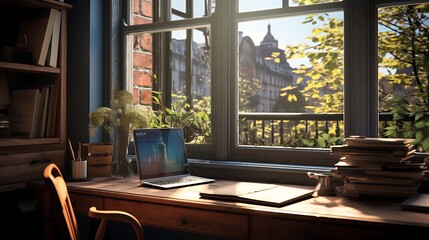 natural light and position your desk near a window.