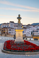 Monument to Rios Rosas -Ronda, Spain. - obrazy, fototapety, plakaty