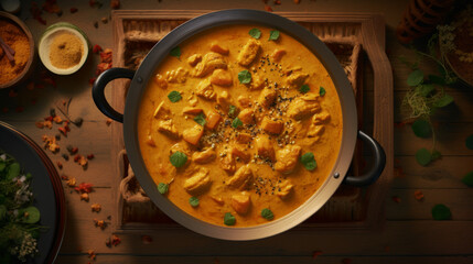 Rich and creamy chicken korma, a flavorful dish often served during Ramadan