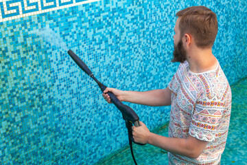 Service and maintenance of the pool.