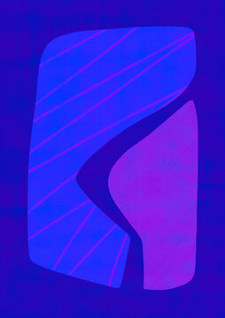 Graphic bold vibrant blue artwork background