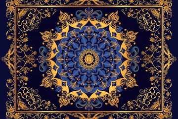 an old style beautiful traditional geometric pattern art design