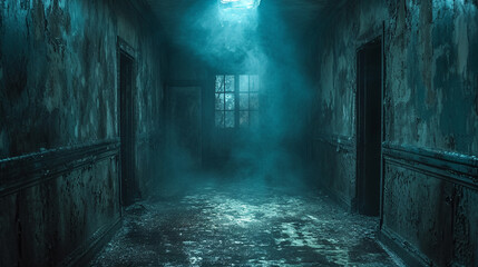 Mysterious, old ruined room, Atmospheric - obrazy, fototapety, plakaty