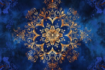 an old style beautiful traditional geometric pattern art design