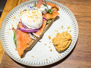 A Gourmet Breakfast: Smoked Salmon Toast