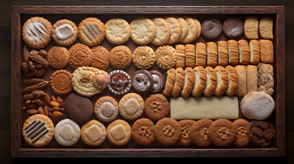 A tray of sweet and nutty maamoul cookies, a traditional dessert for breaking the fast