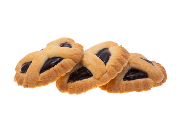 cookies with jam isolated