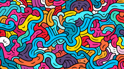 Fototapeta premium Cute graffiti art abstract background poster web page PPT, art background