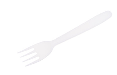 plastic fork isolated