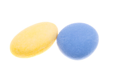 almonds in glaze isolated