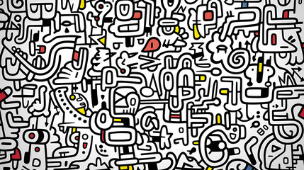 Cute graffiti art abstract background poster web page PPT, art background