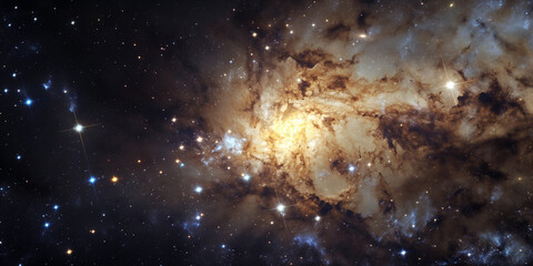 Das Universum, ein Sternen Haufen Millionen von Lichtjahren entfernt. ai generativ