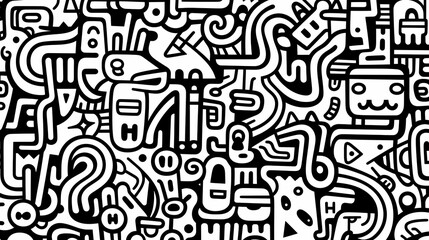 Cute graffiti art abstract background poster web page PPT, art background