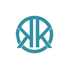 Double k letter logo