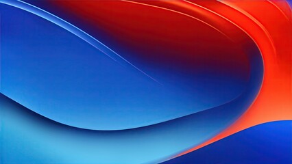 Blue and orange waves abstract wallpaper background