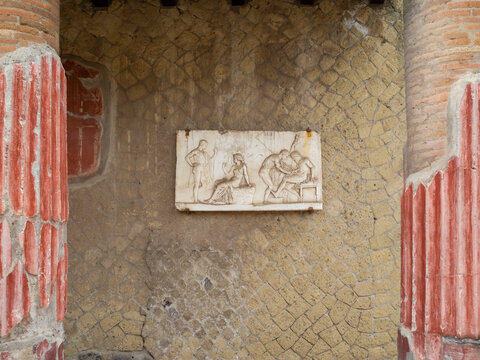 Detail of the Casa dei Cervi, Herculaneum