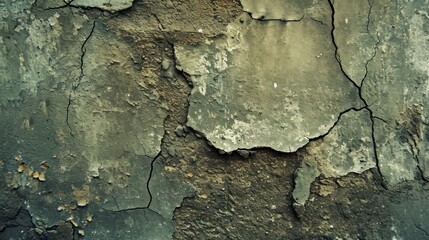 Close-Up of Cracked Wall