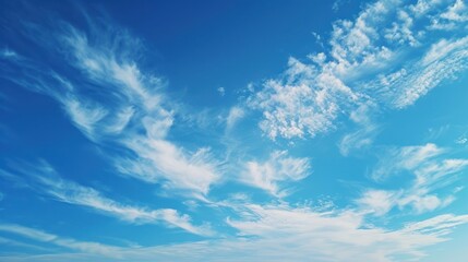 Naklejka na ściany i meble Blue Sky With Clouds