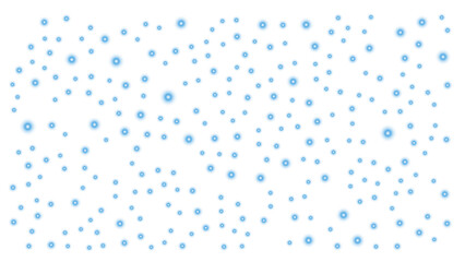 The blue light ball background has a dreamy feel