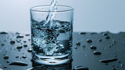 Glass of Water on Table